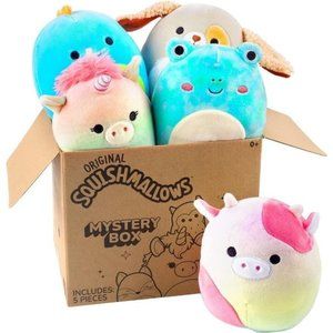 Plush Mystery Box Kellytoy Stuffed  Animal Toy Assorted Set 5"